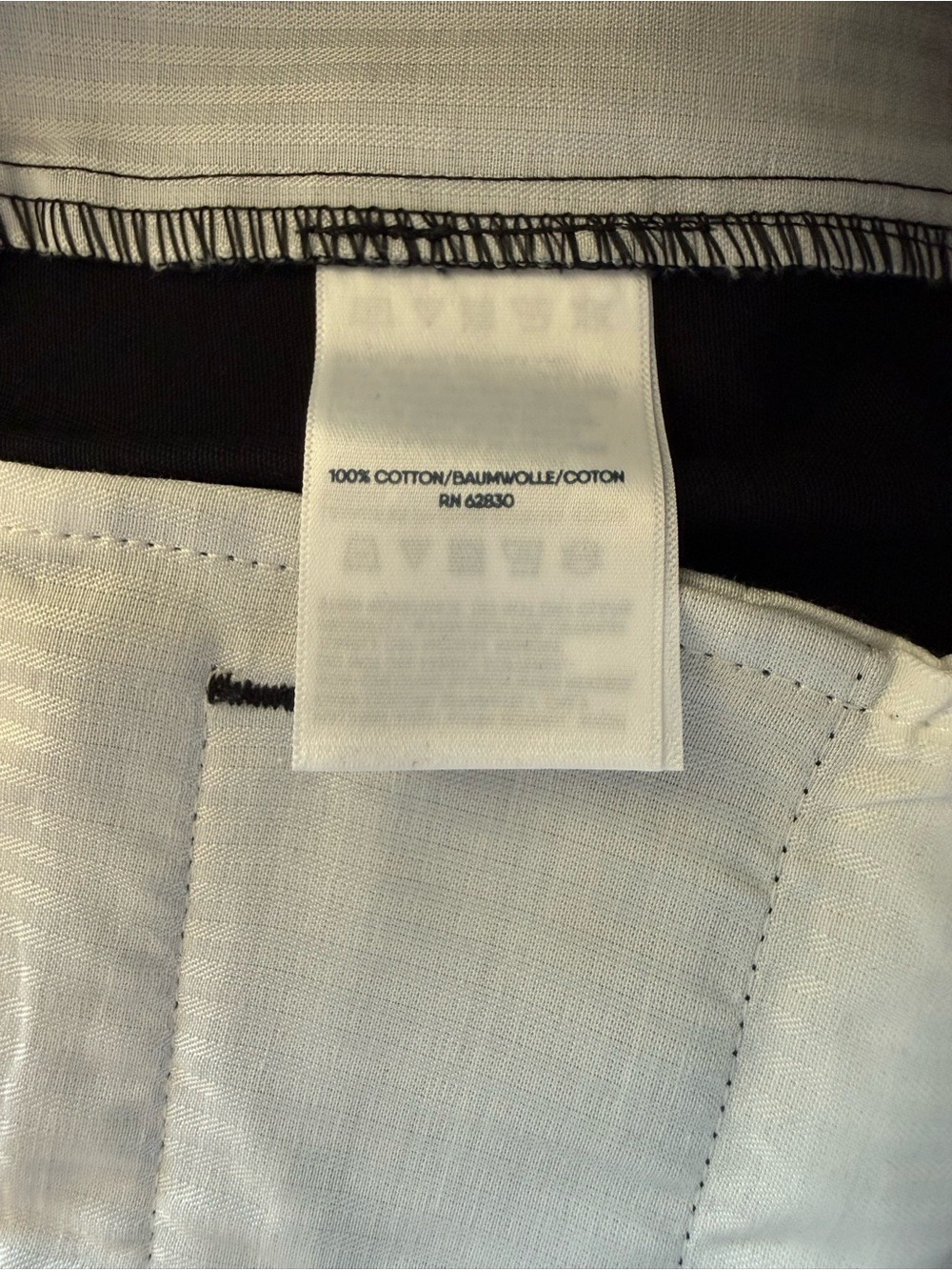 Lands End Mens Navy Pleated Dress Pants - Picture 4 of 5